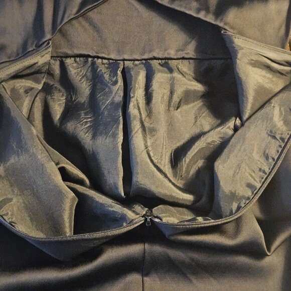 VTG Banana Republic Black 8 Mini Dress Viscose Wool Blend LBD Businesscore Chic - Picture 10 of 11